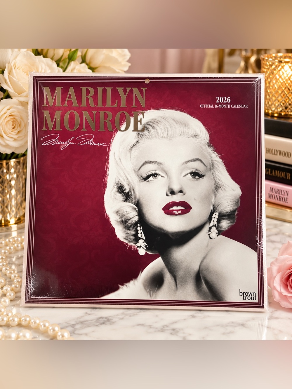 ✨ NWT 2026 Marilyn Monroe Official 16-Month Calendar – BrownTrout ✨